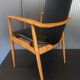 A Scandinavian teak skai chair from the 1960s for a vintage desk table.