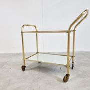 Desserte en laiton, années 1960