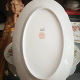 Gravy boat +2 Porcelain Raviers Limoges Lafarge / Floral Country Decor
