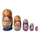 Vintage Russian Dolls Folk Art Matryoshka Complete