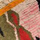Handwoven, colorful pure wool rug, size 250 x 250 cm