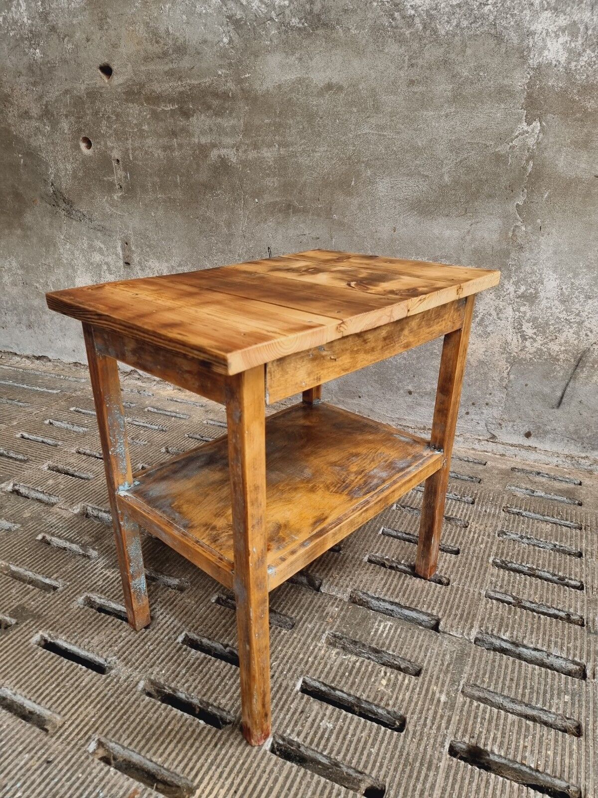 Vintage side table bathroom furniture or work table