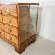 Solid Oak Haberdashery Glass Showcase with 16 Drawers – ca. 1940s