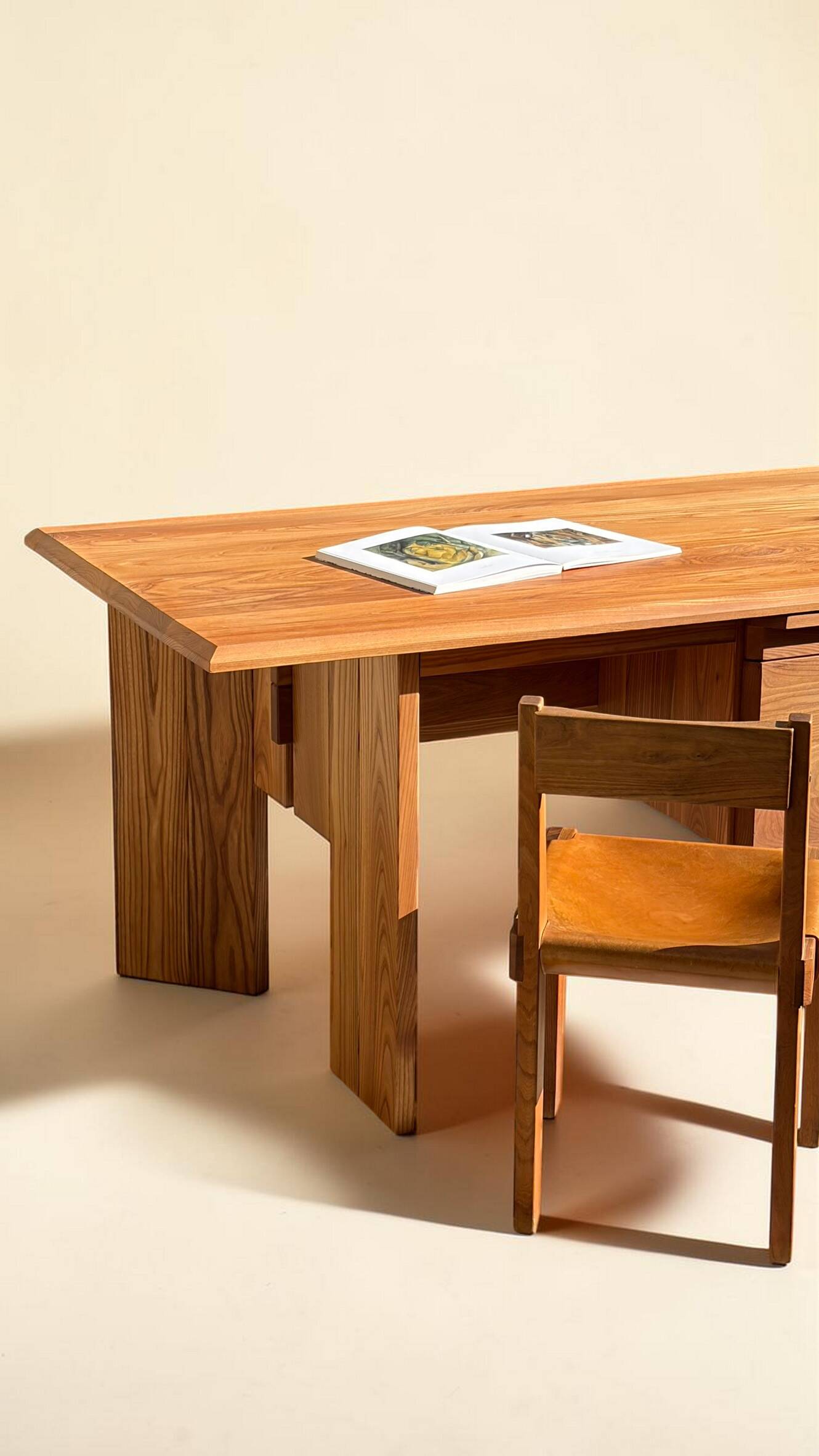 Solid oak desk