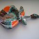 Beurrier et couteau "poisson" Vallauris