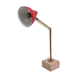 Lampe vintage en marbre - laiton