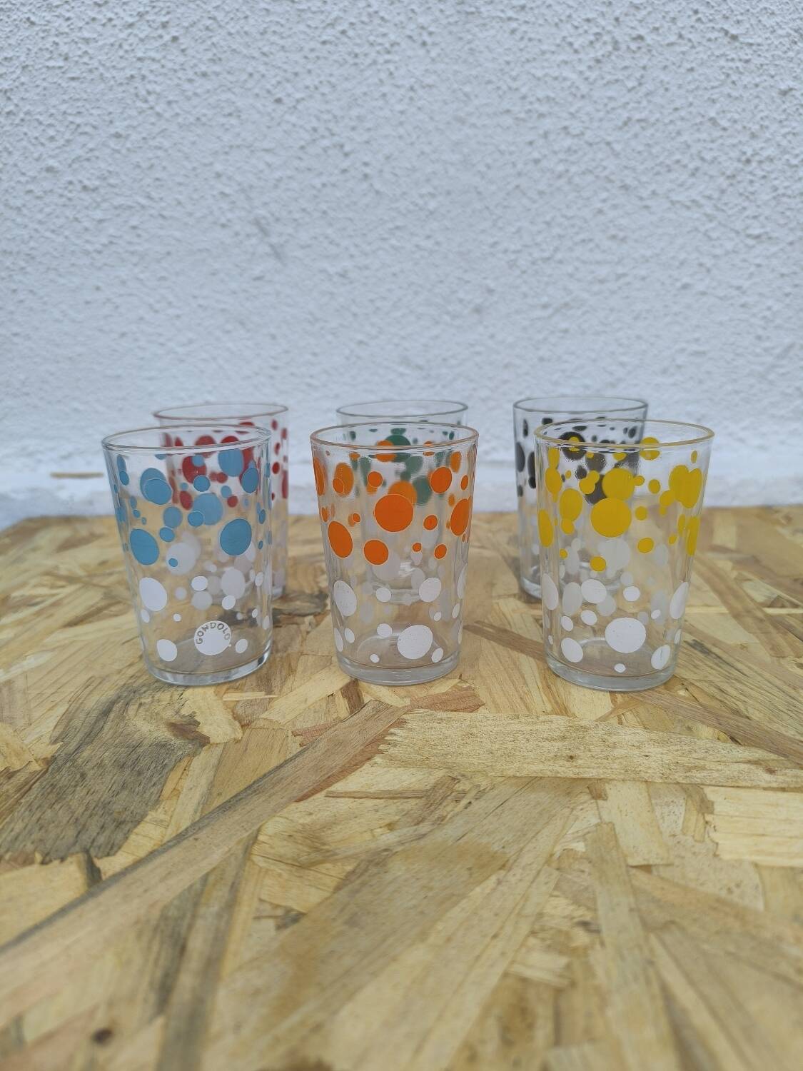 Set de 6 verres à eau gondolo