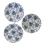 Floral English dessert plates