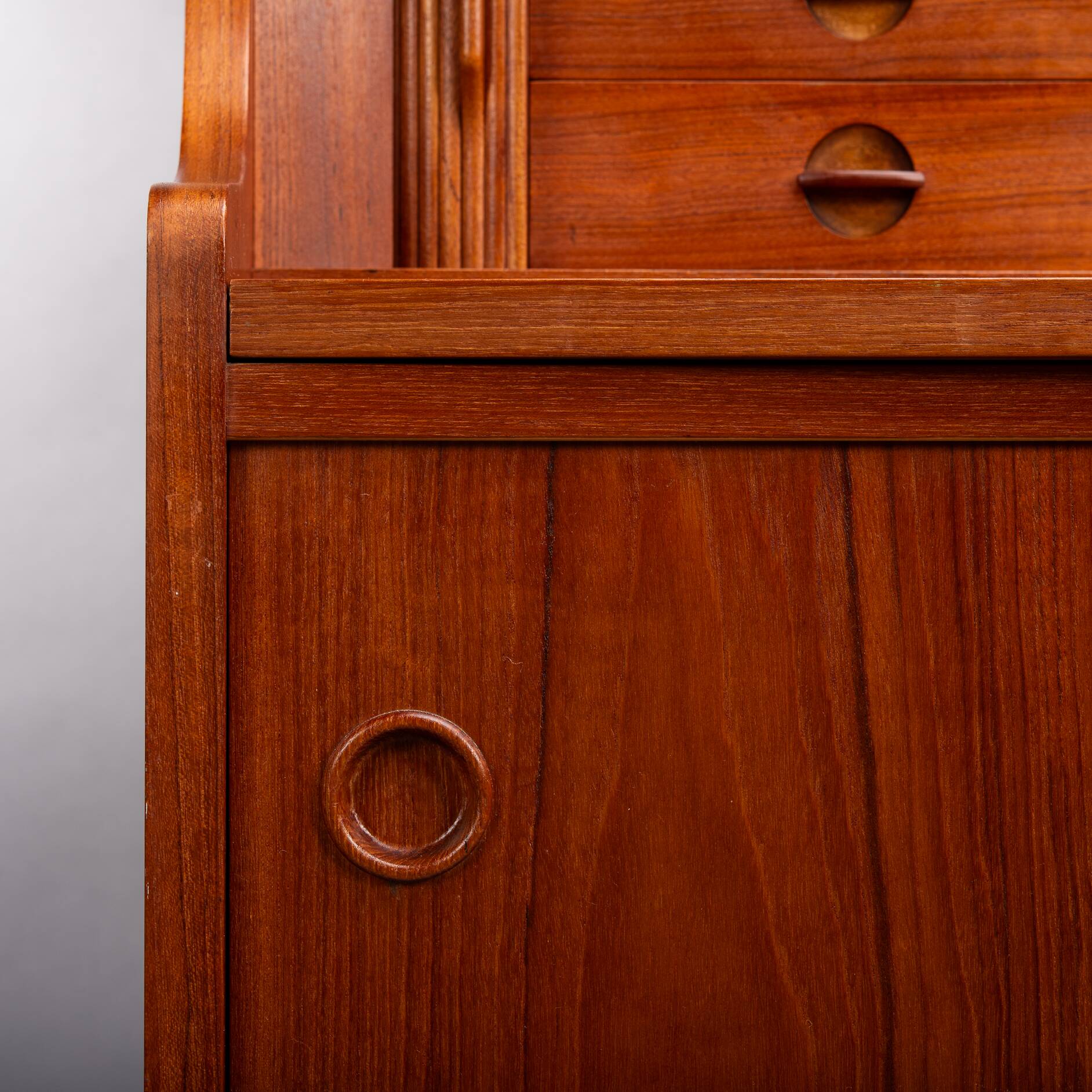 Danish Teak Secretaire by Johannes Sorth for Bornholms Mobelfabrik, 1960s