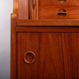 Danish Teak Secretaire by Johannes Sorth for Bornholms Mobelfabrik, 1960s