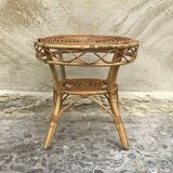 Rattan table 1950
