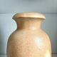 Vase W. Germany en céramique émaillée beige