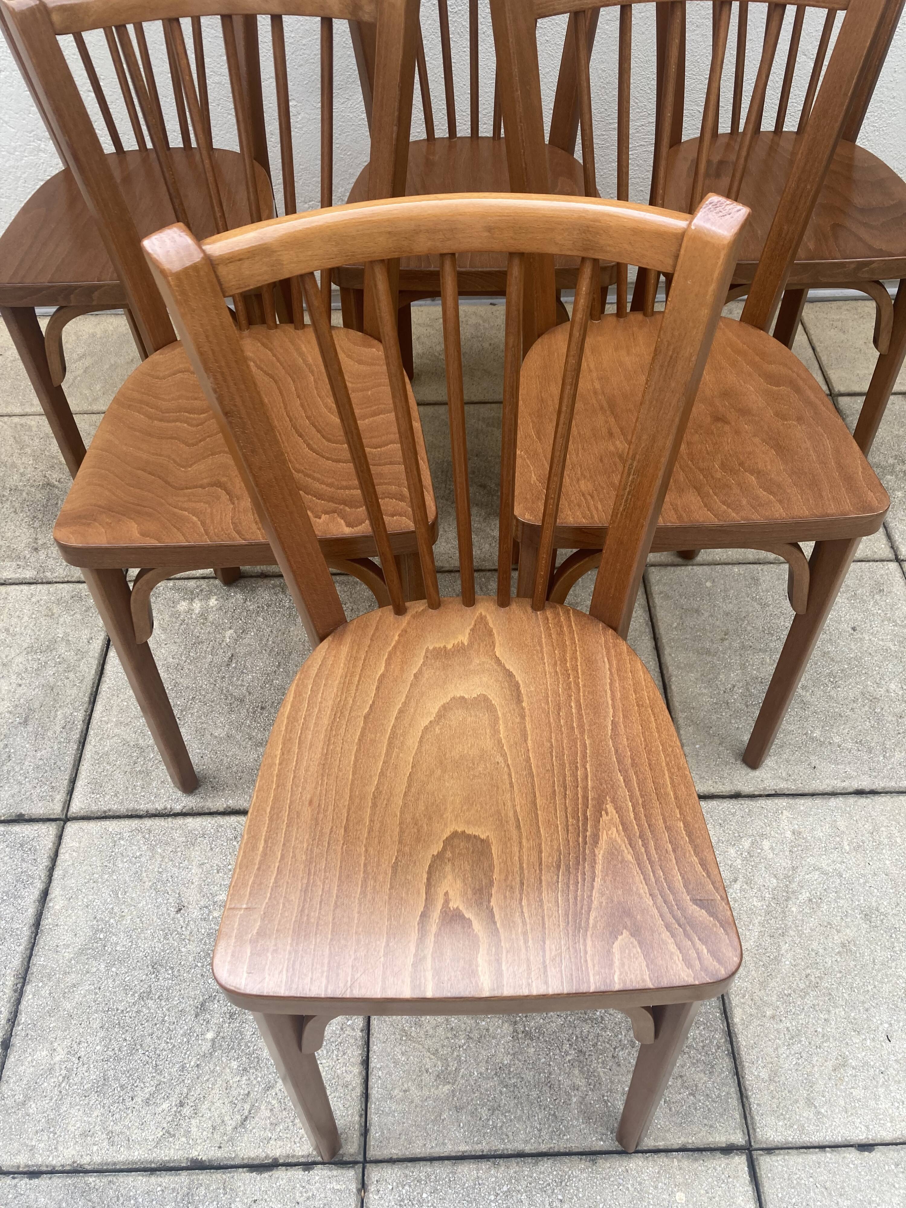 6 Baumann bistro chairs