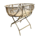 Wicker bassinet cradle