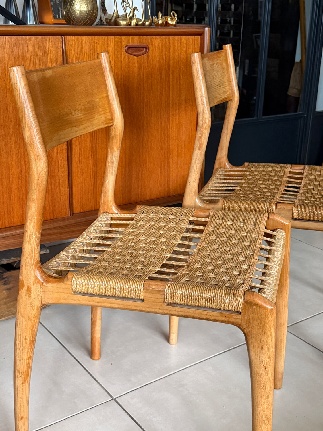 Paire de chaises "Havana" par Gessef – Design Italien, 1960