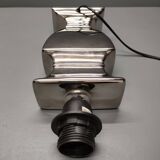 Druline ~ contemporary living room lamp ceramic silver black shade