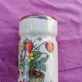 Set oil vinegar salt pepper mustard in ceramic