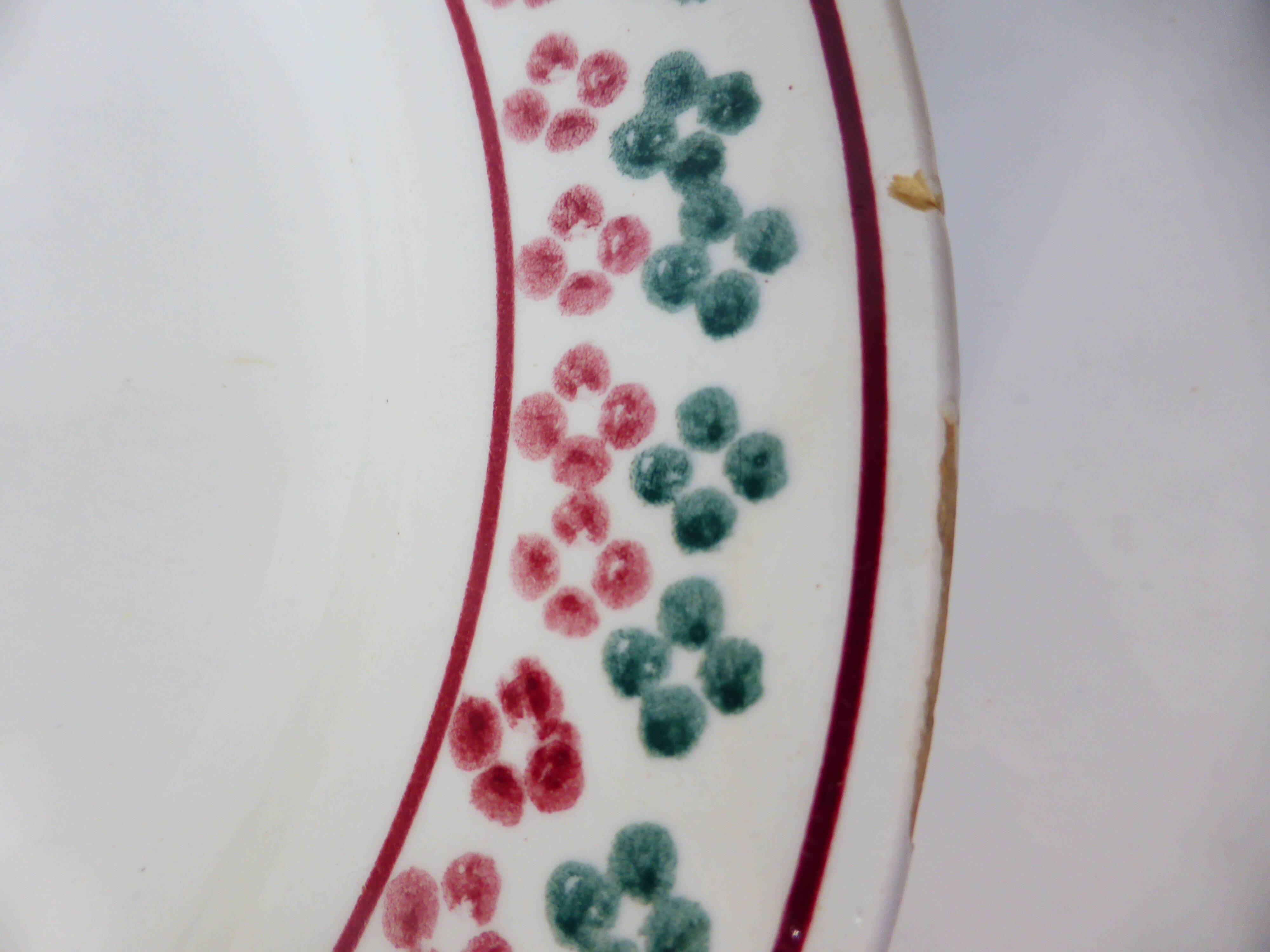 6 vintage flat plates from Céranord St Amand