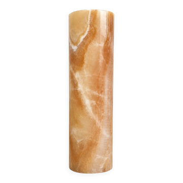 Cylindrical vase in natural veined onyx – Semi-precious stone