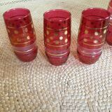 Set of 3 glasses and 1 pitcher