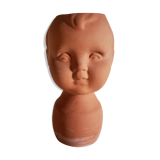 Terracotta pot cover baby head