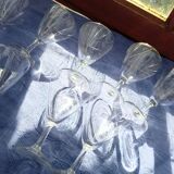 10 engraved stemware