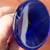 6 vintage LUMINARC France cobalt blue ice cream cups, "gourmet" model