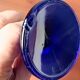 6 vintage LUMINARC France cobalt blue ice cream cups, "gourmet" model