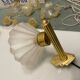 Murano Glass Brass Sconces Set of 3 1950’s