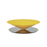 Float yellow coffee table