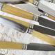 12 couteaux vintage bakélite Inox Pradel