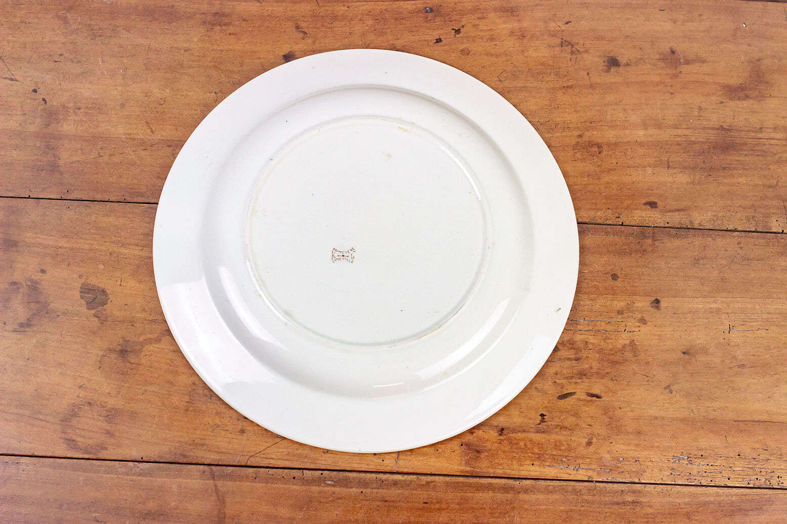 Plat rond modèle Primevère Luneville