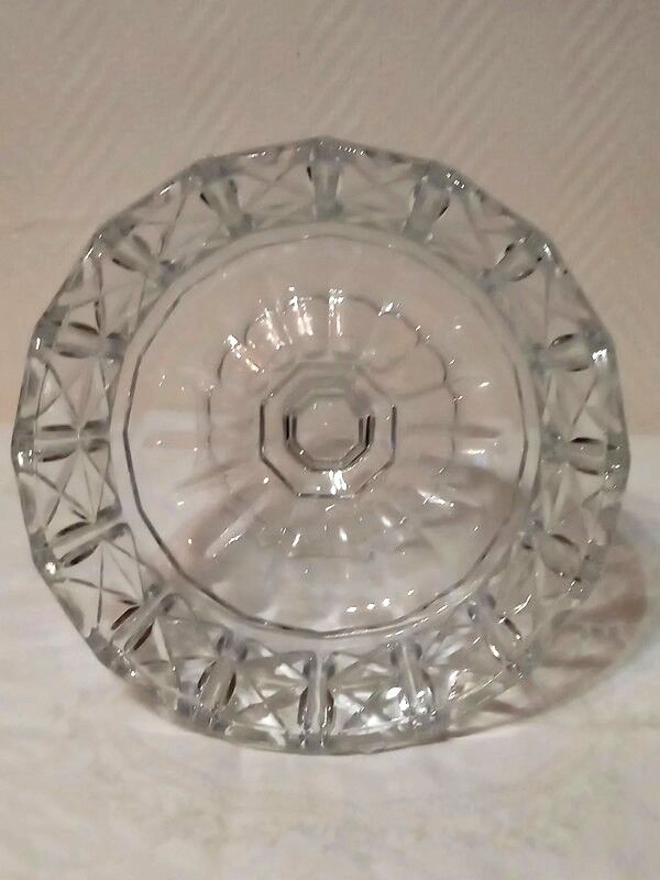 Fruit cup candy on crystal stand