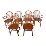 6 Windsor armchairs