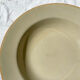 6 assiettes creuses en grès beige Tulowice Poland 1970