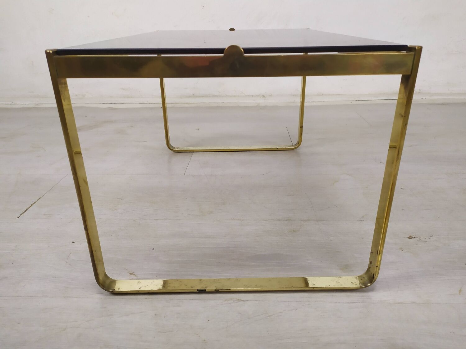 Golden sofa end table
