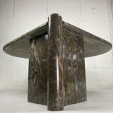 Italian marble teardrop coffee table, 1980s