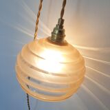 Polished glass hand lamp