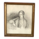 Portait à la mine sous verre, circa 1900