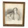 Portait à la mine sous verre, circa 1900