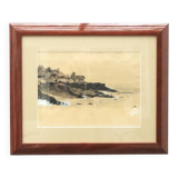 Watercolor on paper signed