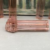 pink / rosaline art deco knife holders