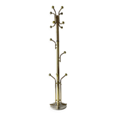Free-standing coat rack in plexiglass with a marble base, 1960s, Germany.