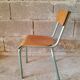 Vintage wood & metal school chair