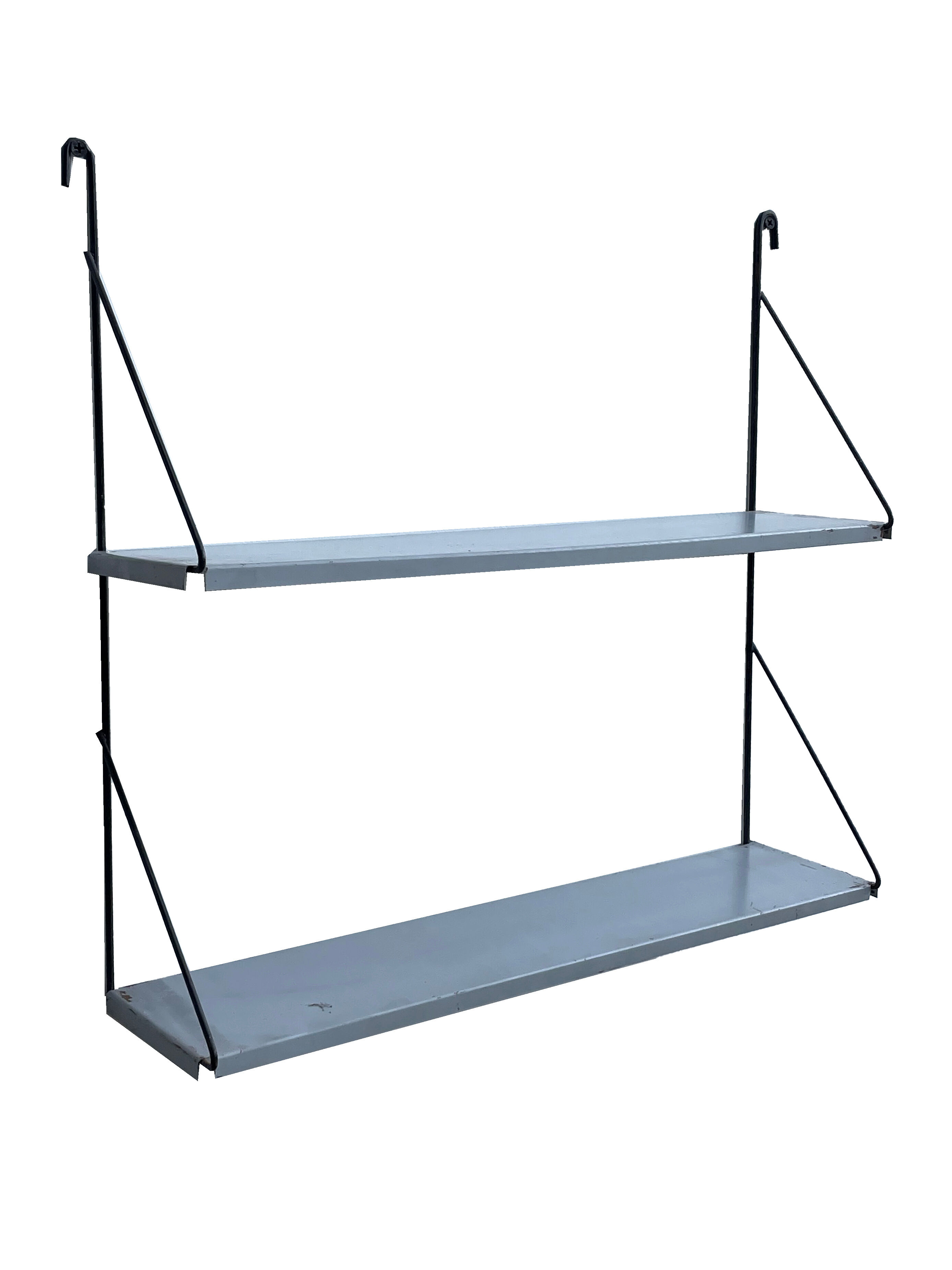 Vintage metal wall shelf wall rack minimalistic 1960’s
