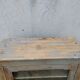 Antique wooden bathroom cabinet patinated