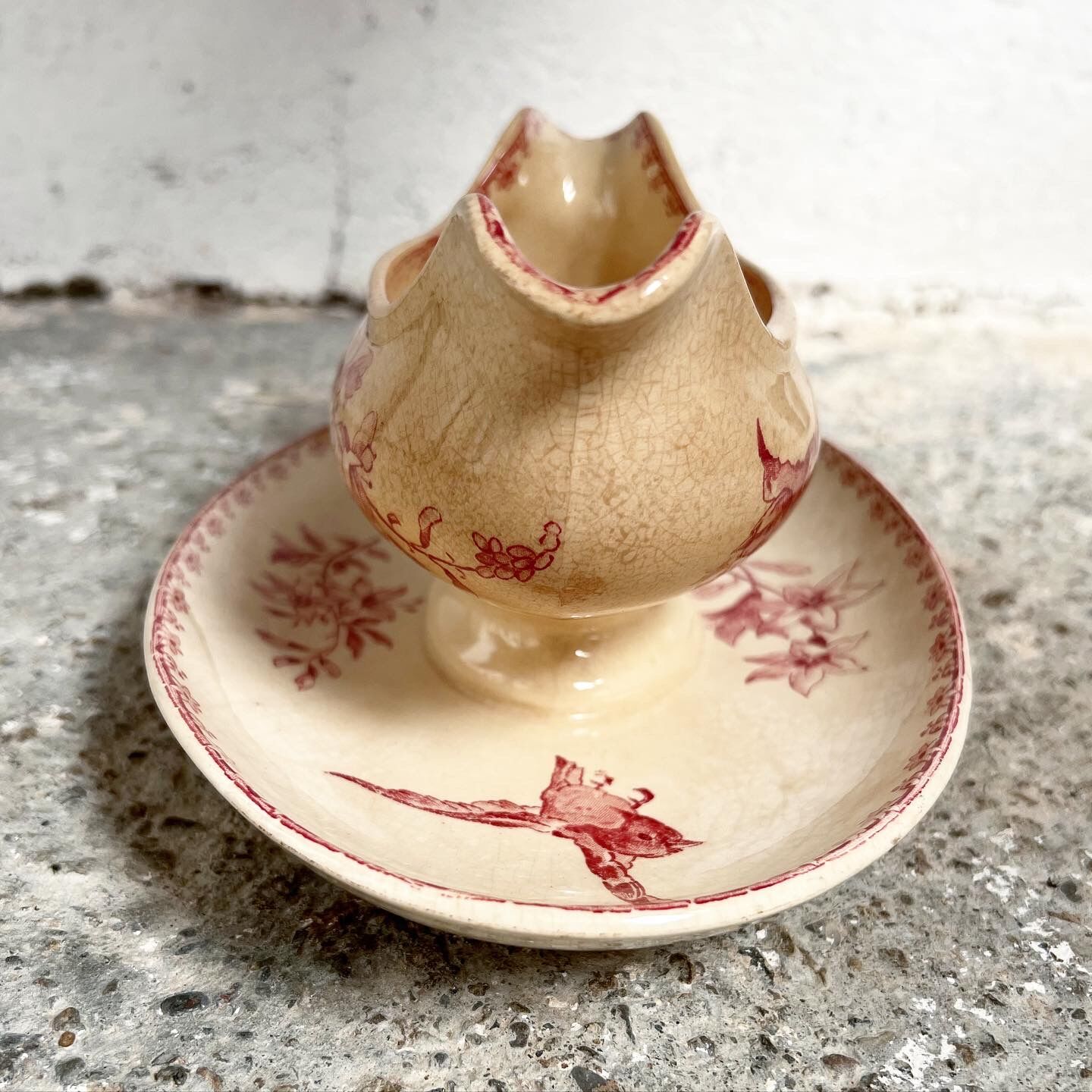 Saucière birds model Favori Sarreguemines & Digoin