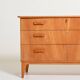 Commode scandinave en bois d'orme, années 1950