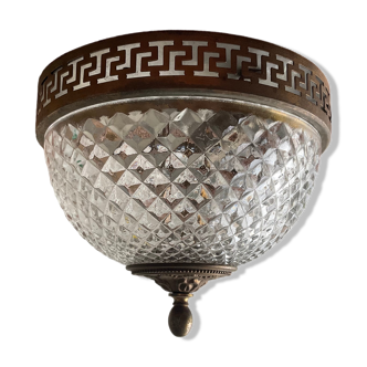 Ceiling lamp half old globe