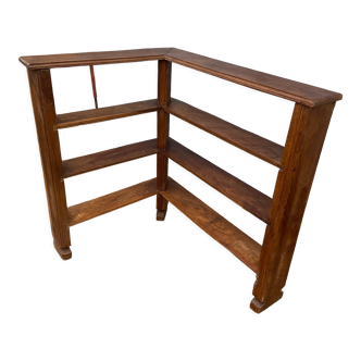 Solid wood corner shelf